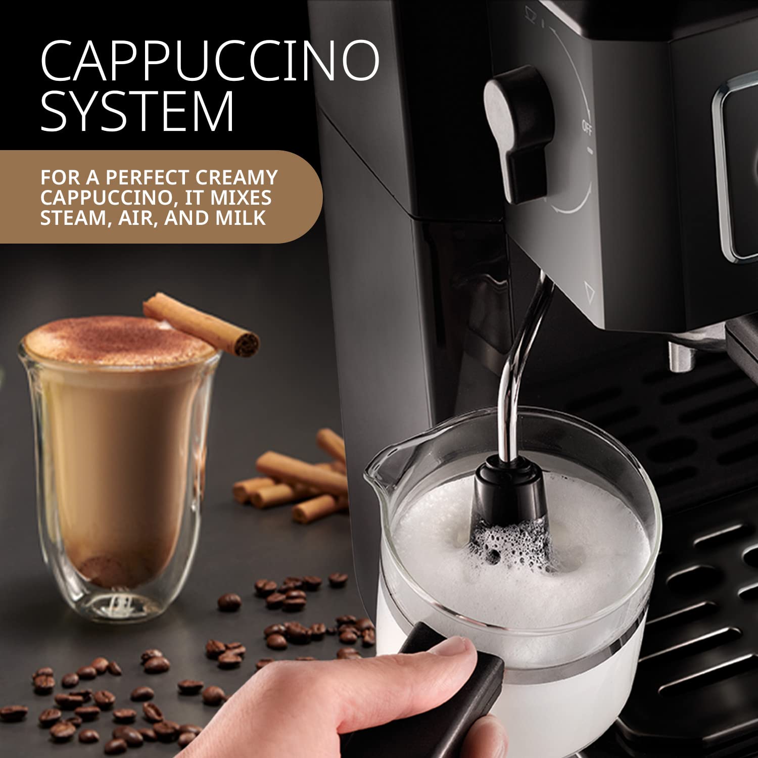 DELONGHI BCO 320 Combi Pump Espresso & Drip Coffee Maker (Black, 1700W)