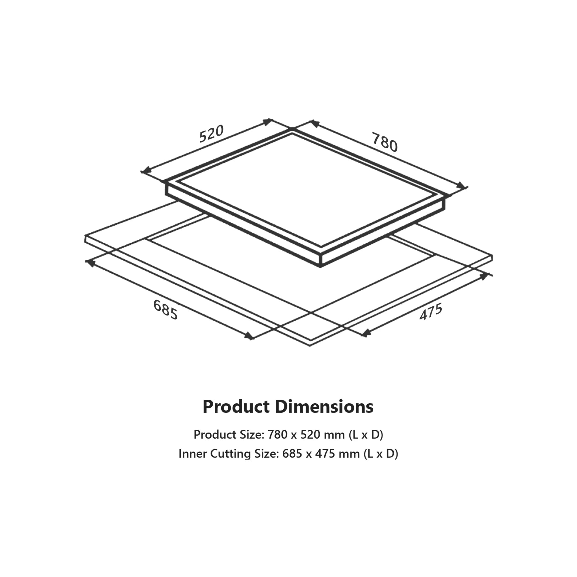 KAFF ASF 784 4-Burner Electric Hob - Tempered Glass Top, Black