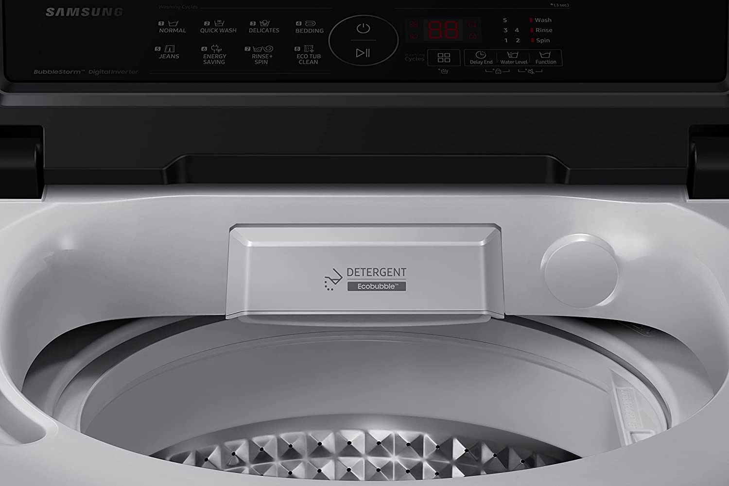 Samsung 8 Kg Inverter 5 Star Washing Machine WA80BG4441BG Light Gray