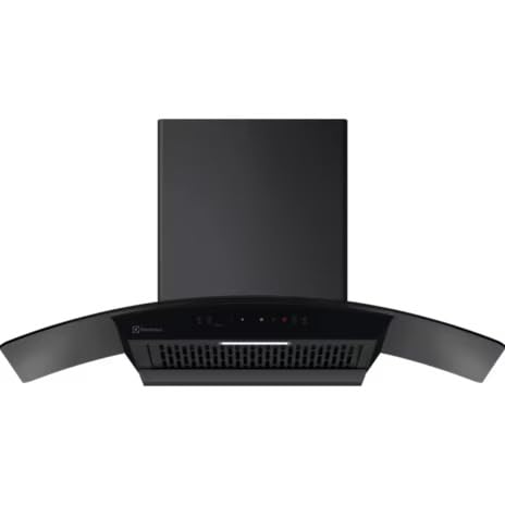 Electrolux 90cm Ducted AutoClean Kitchen Chim, Black, ECC9841GB - 180 sqft Auto Clean