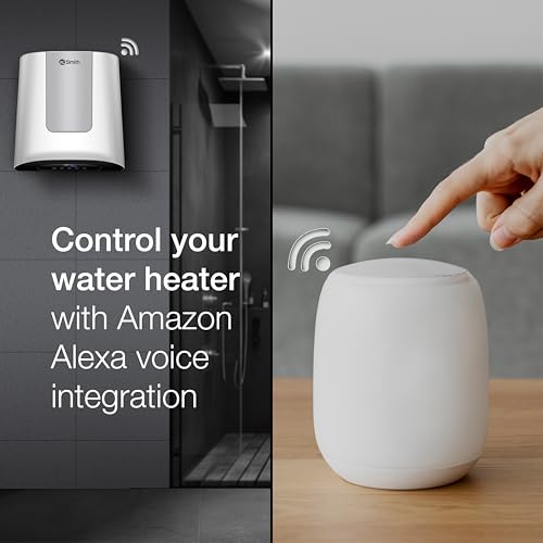 AO Smith HeatBot Wifi 25L Silver | Smart Storage Vertical Water Heater (Geyser) with Free Installation | Voice & Smart App Control | Personalised Modes & Scheduler | Digital Touch Display