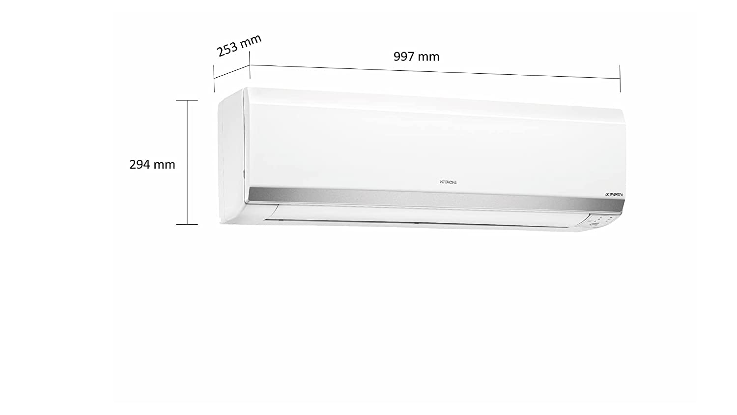 Hitachi 1.5 Ton 5 Star Inverter Split AC (Copper, Dust Filter, 2021 Model, RSOS518HEEA, White)