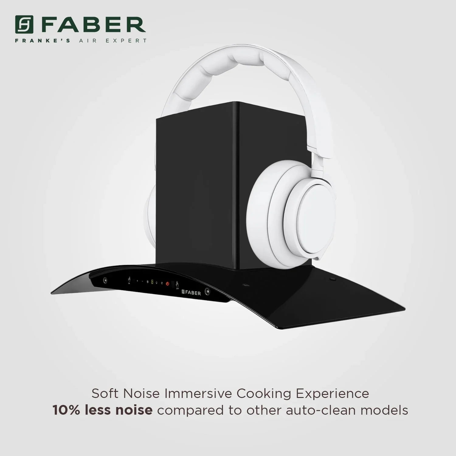 Faber 90 Cm Autoclean Filterless Kitchen Chimney - HOOD MYSTIC HC SC FL BK IN