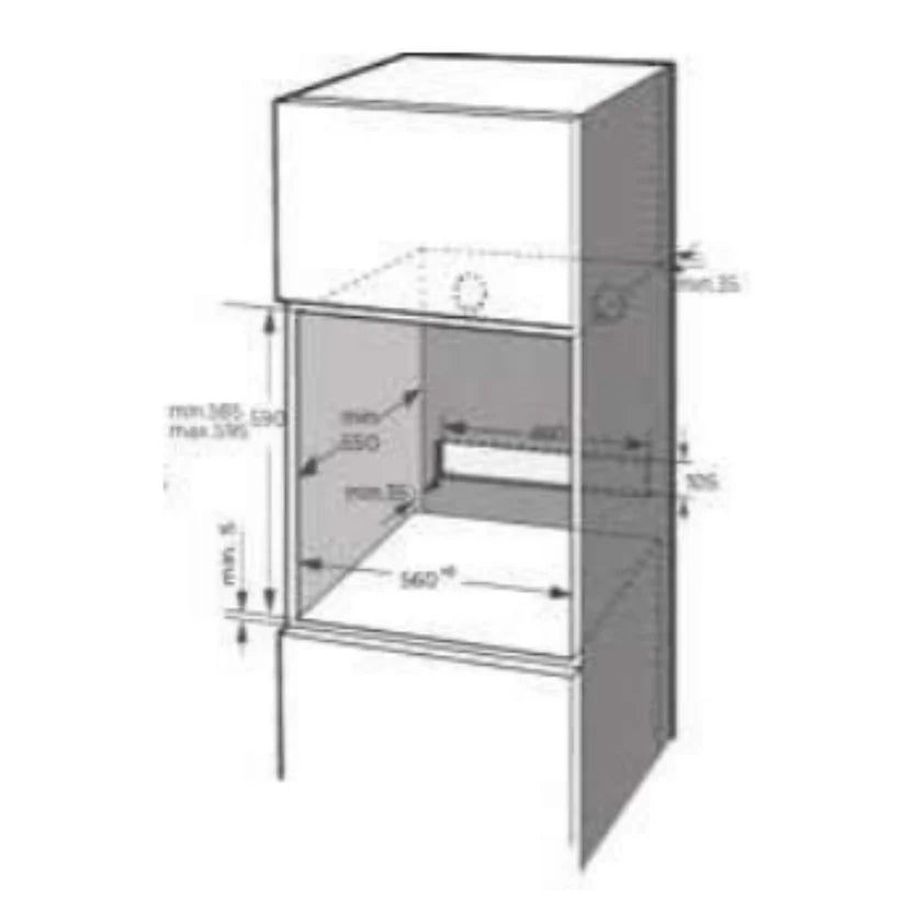 Hafele DIAMOND ORB 77 BIO 77l Built-In Oven: Sleek and Stylish Cooking Perfection