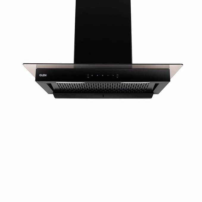 GLEN 90 cm 1400m3/hr Auto-Clean Filterless Wall Mounted Kitchen Chimney With Motion Sensor+Touch Controls (Selena XL Black)