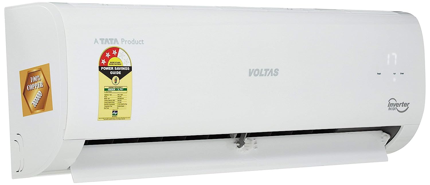 Click to open expanded view Voltas 1 Ton 3 Star Inverter Split AC (Copper 123V CZT White)