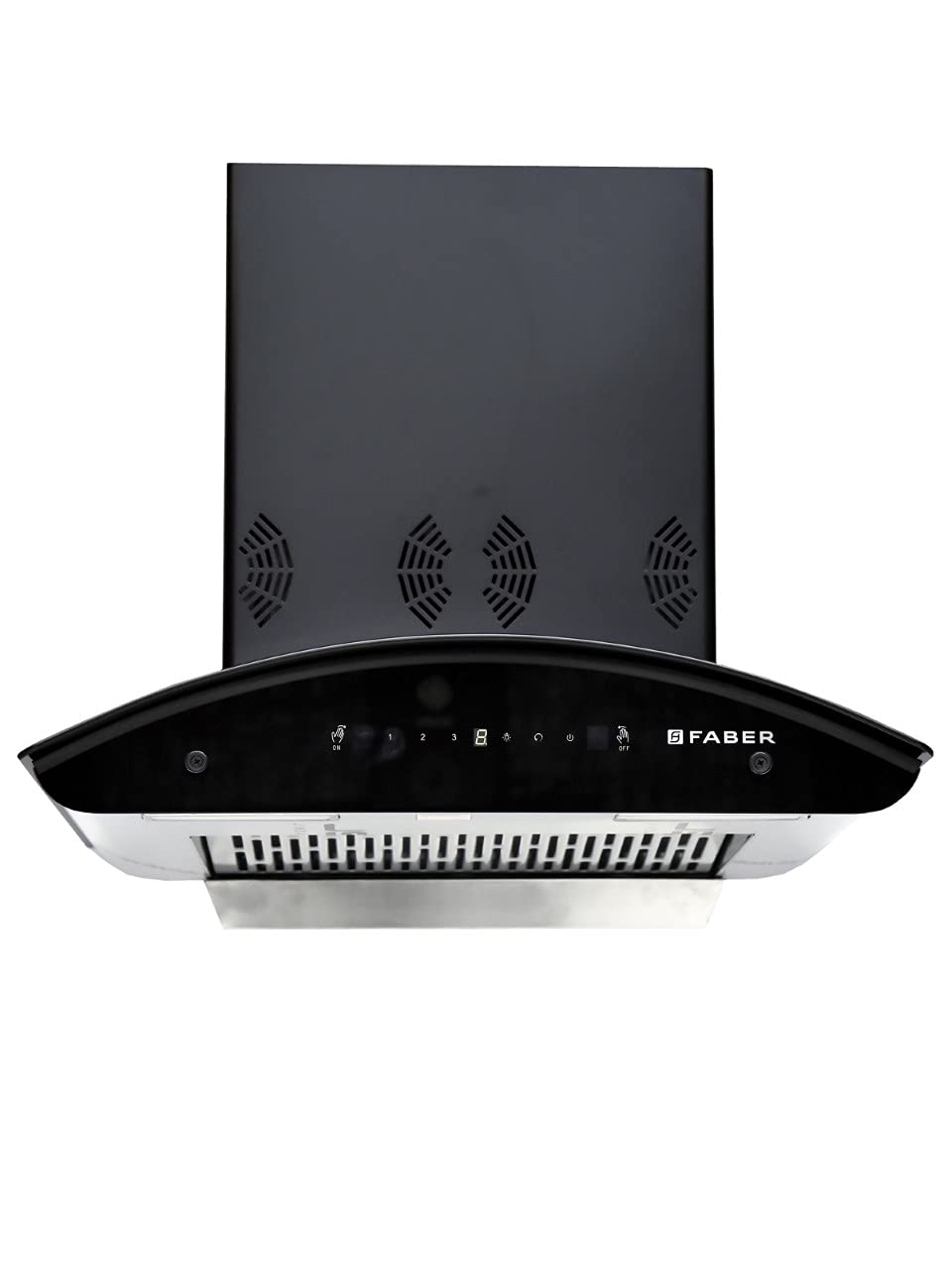 फैबर किचन चिमनी HC SC BK 60, 60cm, 1250m³/hr, काला