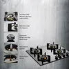 KAFF INF 60 4 Tempered Glass Top 4 Burner Electric Hob in Black - Automatic
