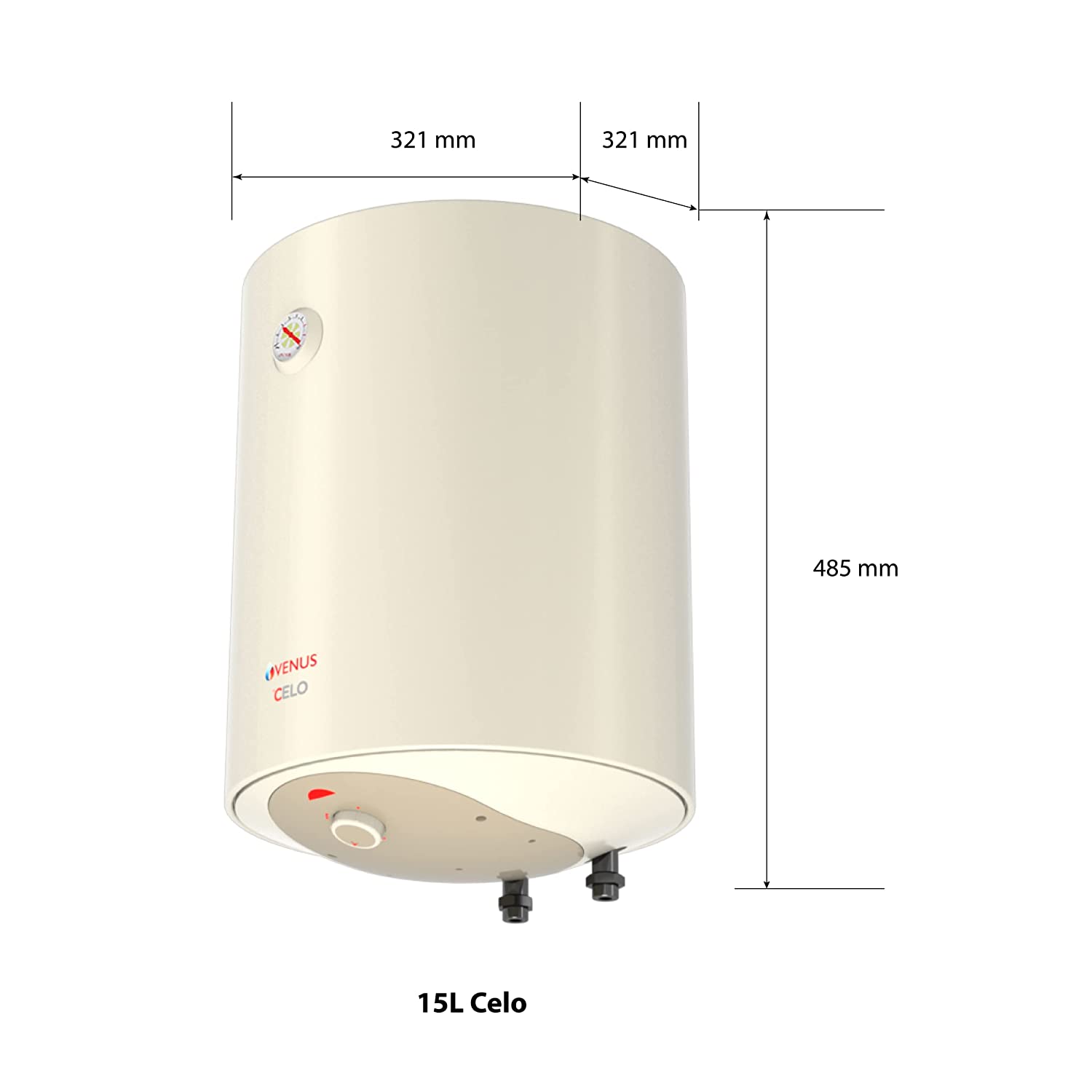 Venus Celo 15CV 15L Water Heater Ivory BEE 5 Star
