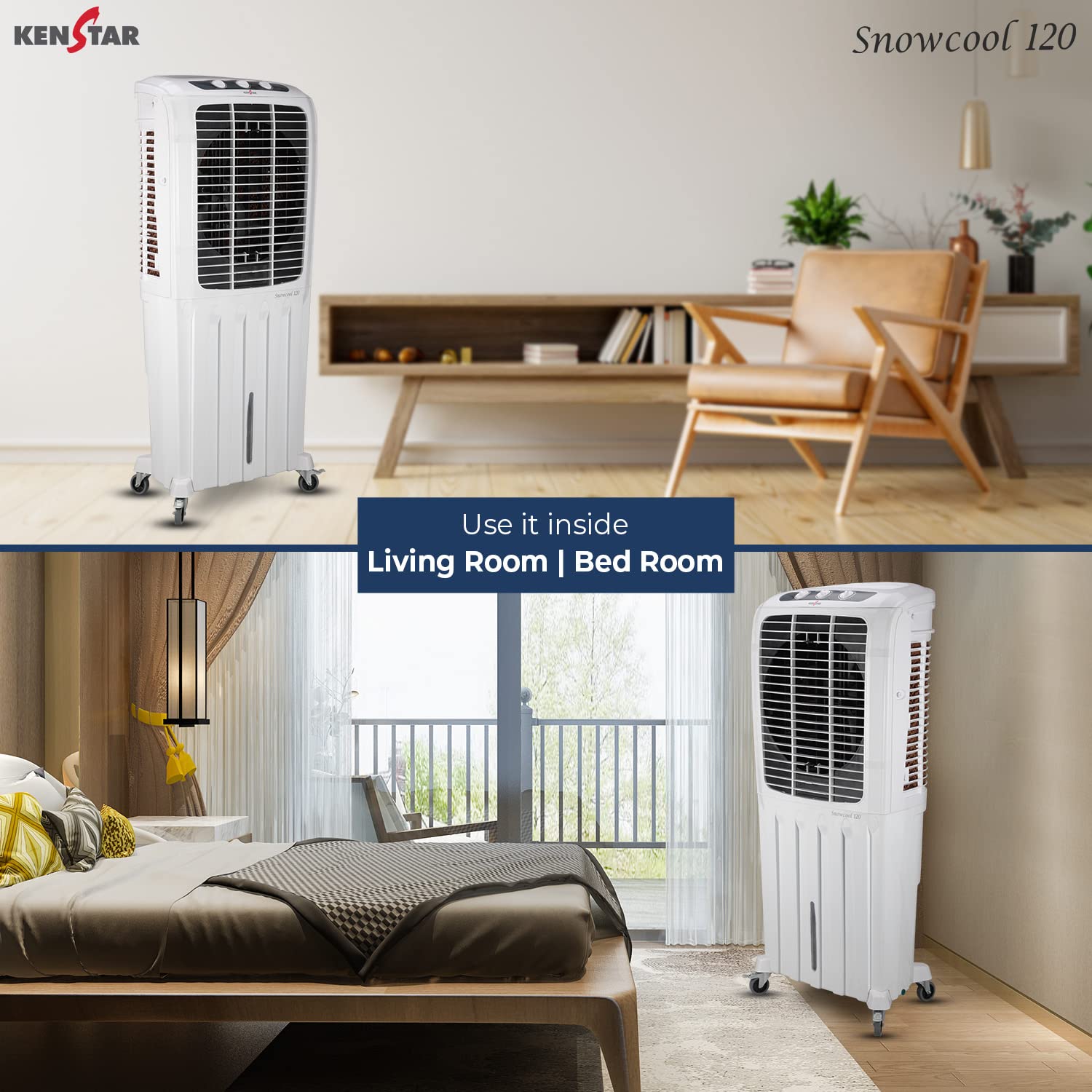 Kenstar Snowcool HC 120 Desert Air Cooler White