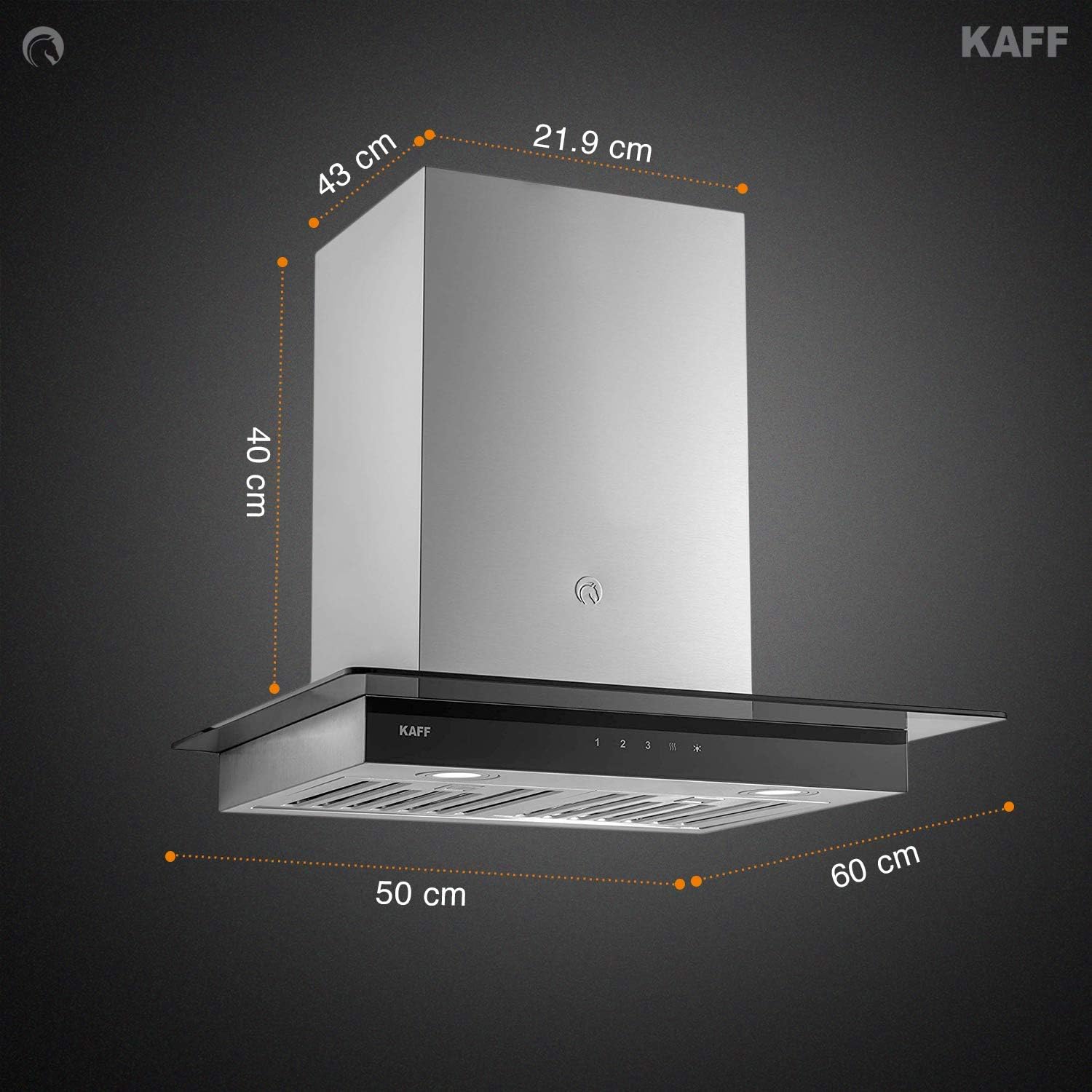 KAFF Chimney 60 cm 1180 M3/H (Astra TX DHC-60,)