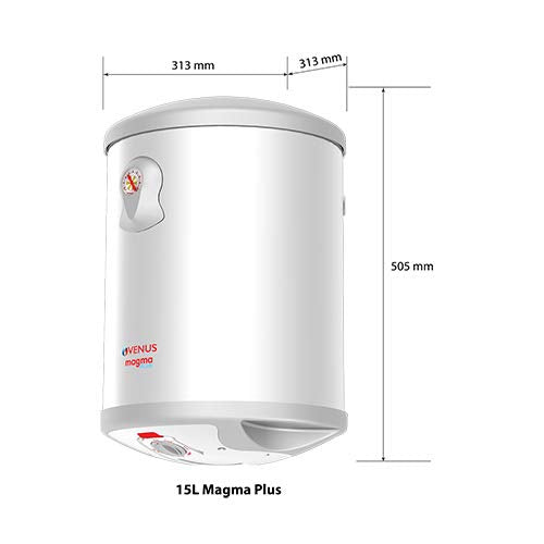 Venus Magma Plus 15GV 15L Water Heater White BEE Star 4 Rating