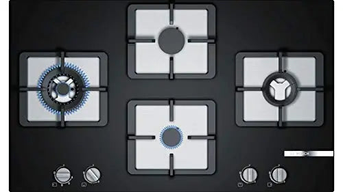 Bosch Built in Gas Hob Glass Top 4 Burner Black PPI9S6F20I