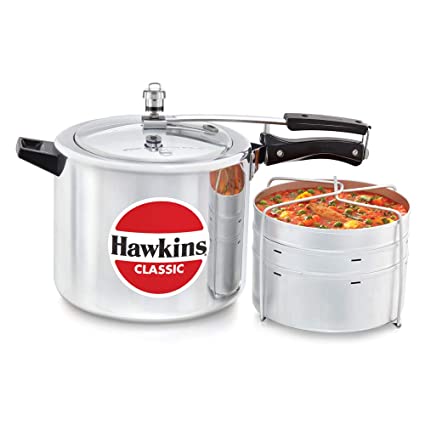 Hawkins Pressure Cooker Classic (Silver) - 10 Ltr