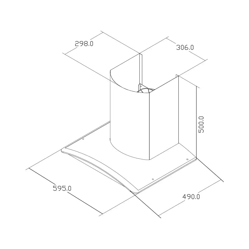 Hindware Zavio 60 Chimney 1280m3/h