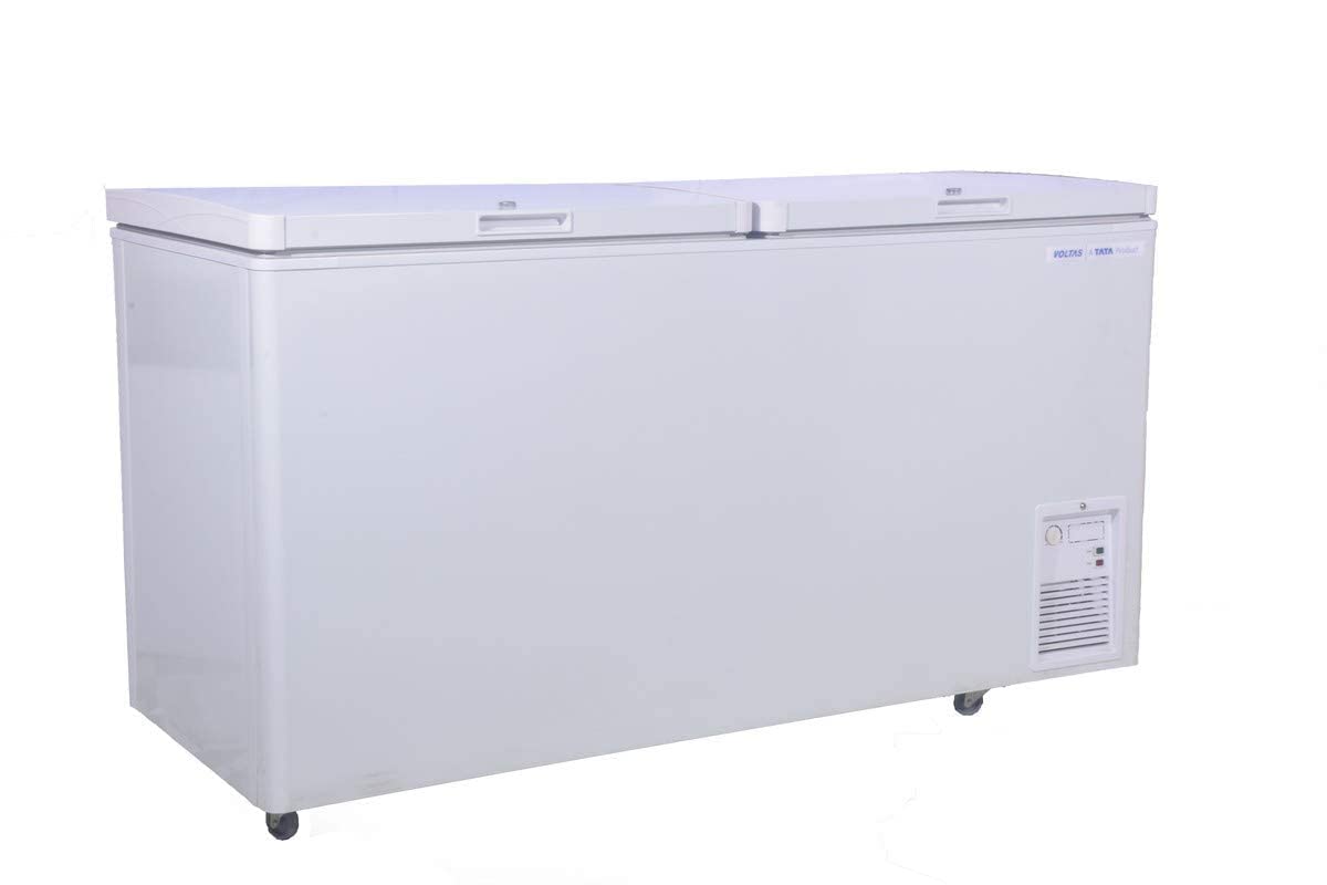 Voltas 500 DD CF Double Door Deep Freezer, 500 Liters, White