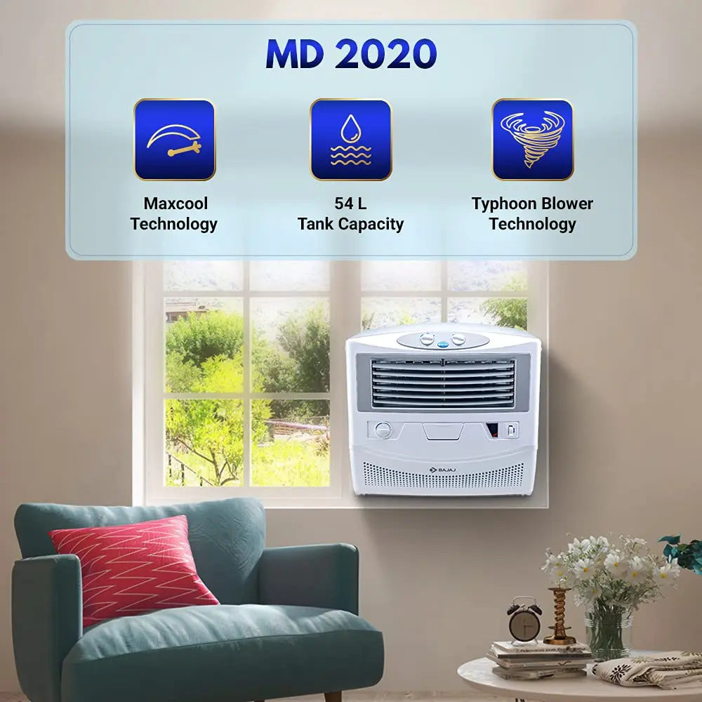Bajaj MD 2020 54L Window Air Cooler