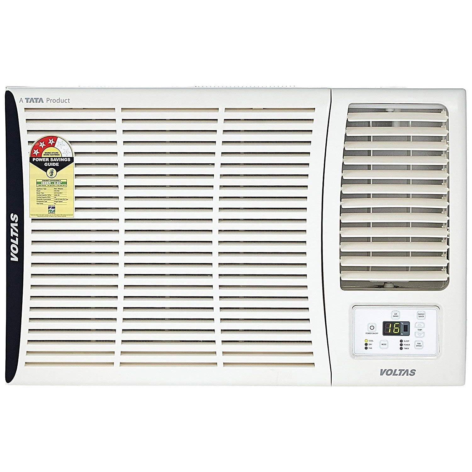 Voltas 1.5 Ton 3 Star, Fixed Speed Window AC 183 Vectra Elite White