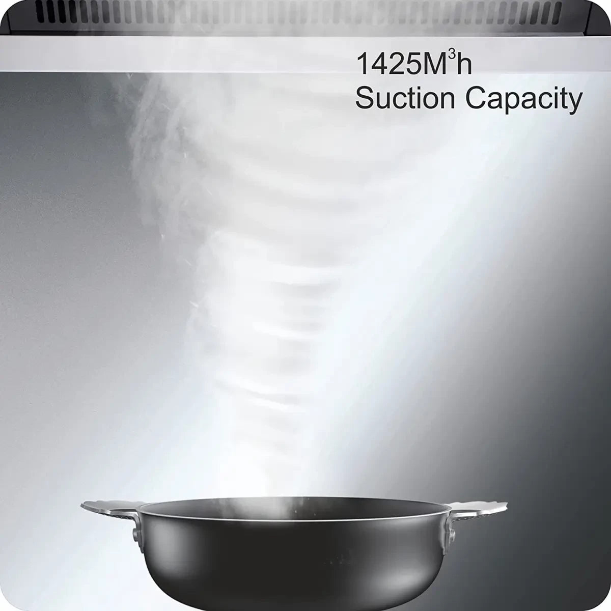 Elica 60 cm 1425 m3/hr Filterless Auto Clean Chimney with Free Kit (WD TFL HAC 60 MS NERO, Touch + MS Control, Black)