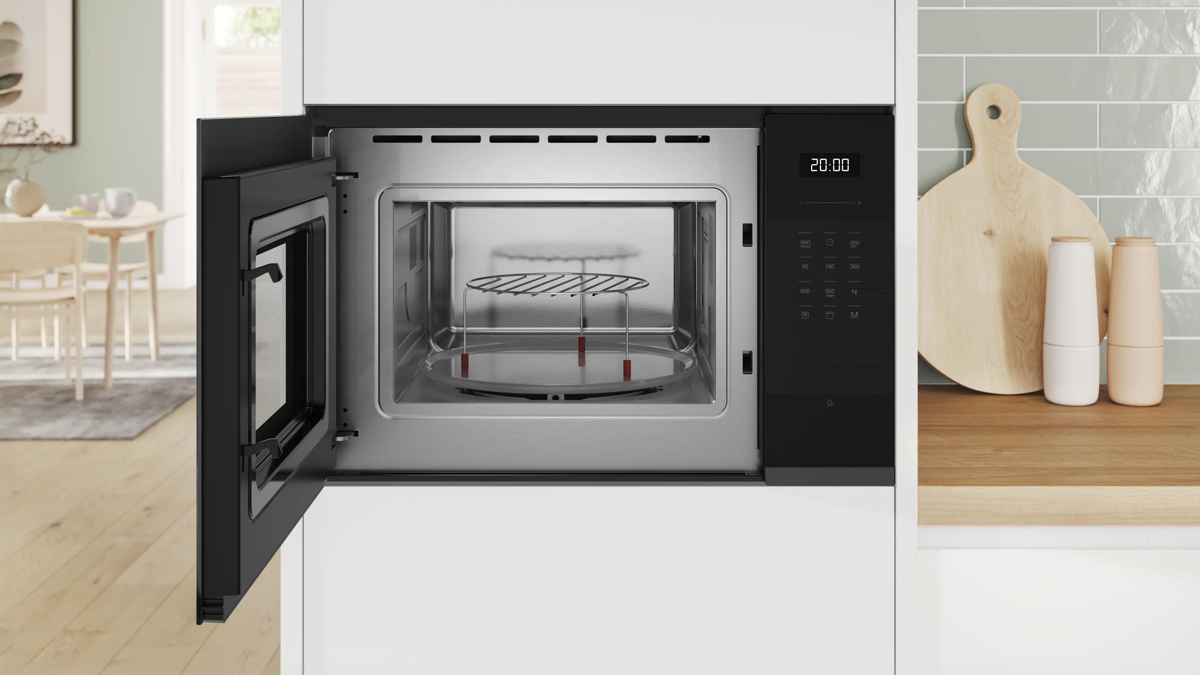 Bosch BEL554MB2I 60cm Built-In Microwave with Grill - Powerful and Versatile
