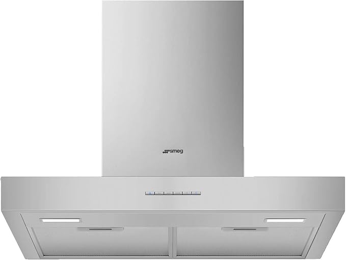 Smeg Kbt600Xe, 60cm Flat Chimney Cooker Hood, Wall Decorative Hood, 60 cm Stainless Steel - 1 Year Warranty