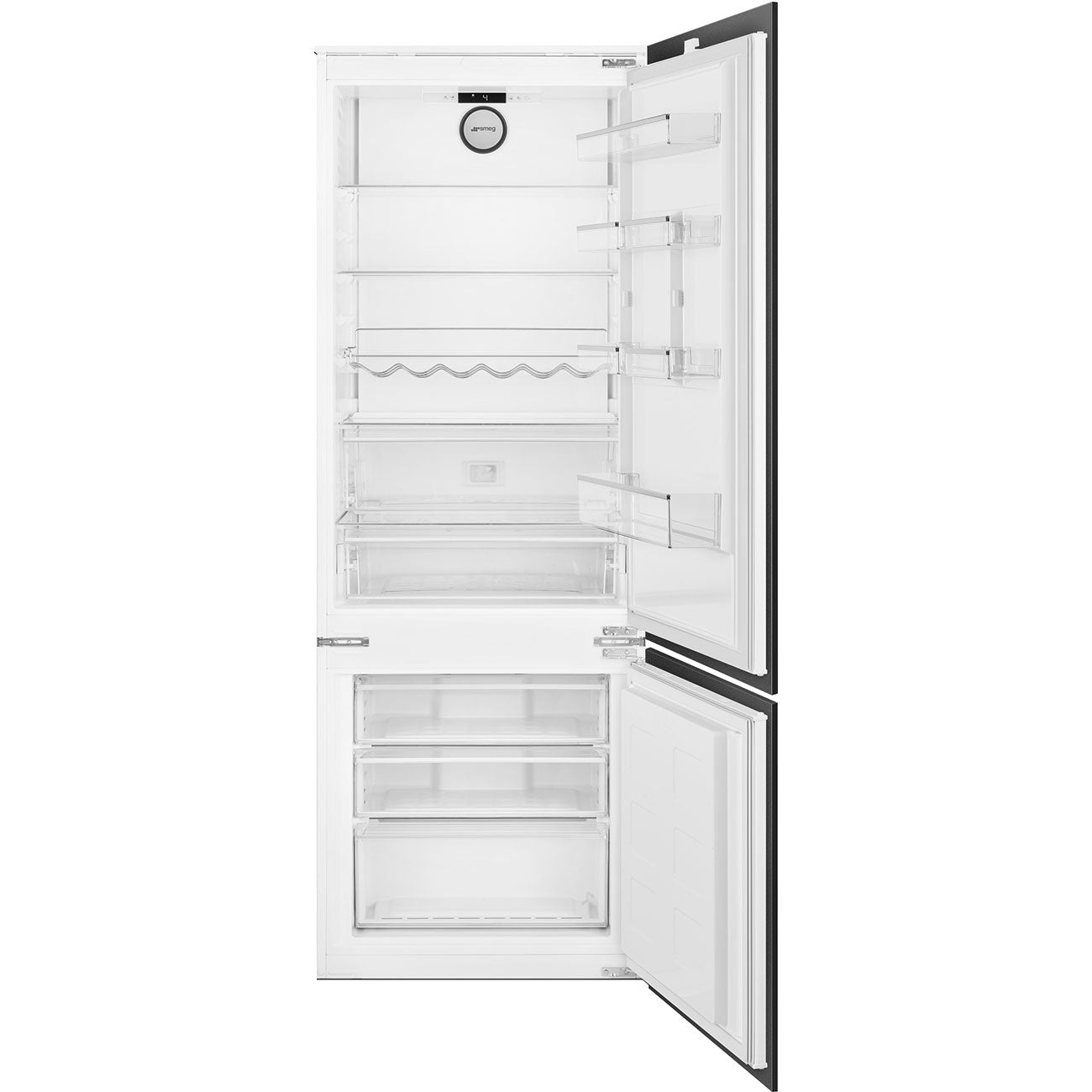 Smeg refrigerator c875tne Built-in refrigerator with freezer compartment in the lower compartment