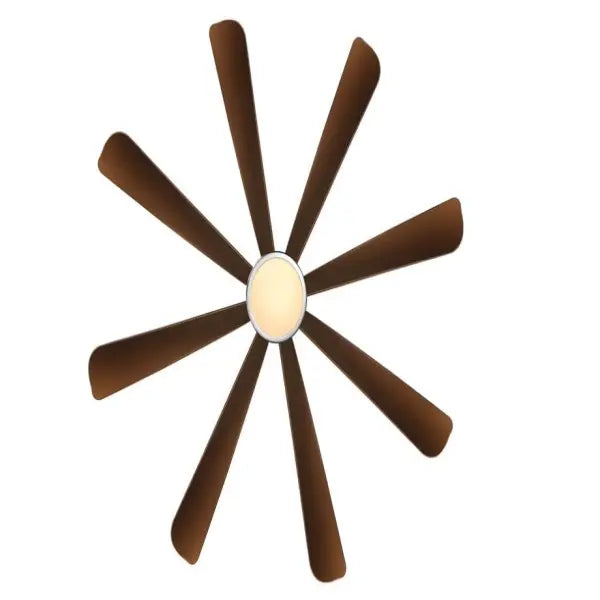 KUHL Stylish Fan Platin D8 5-Star Rated | Smart Phone Remote Control Wi-Fi IoT Alexa Voice Enabled Down Light Brown