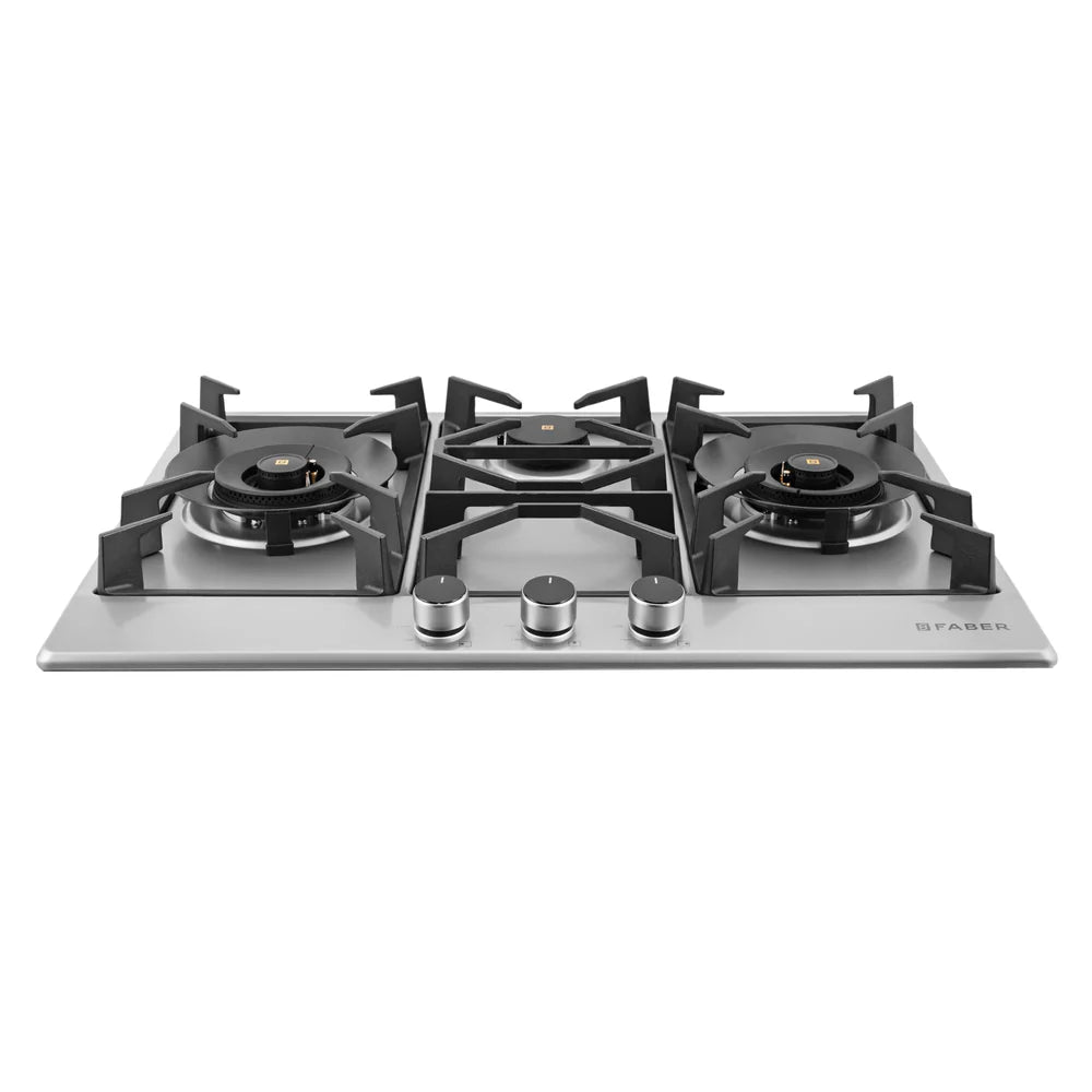 Faber INSPIRIA 753 BR AI FFD SS PNG HOB - Premium Stainless Steel Gas Cooktop