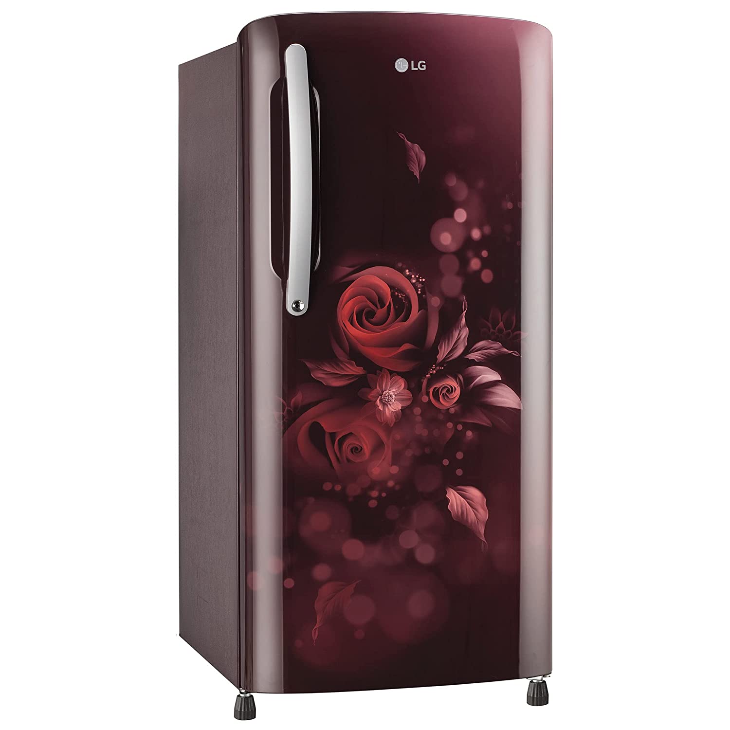 LG 204 L 5 Star Inverter Direct-Cool Single Door Refrigerator (GL-B211HSEZ, Scarlet Euphoria, With Smart Connect & Fast Ice Making, 2022 Model)