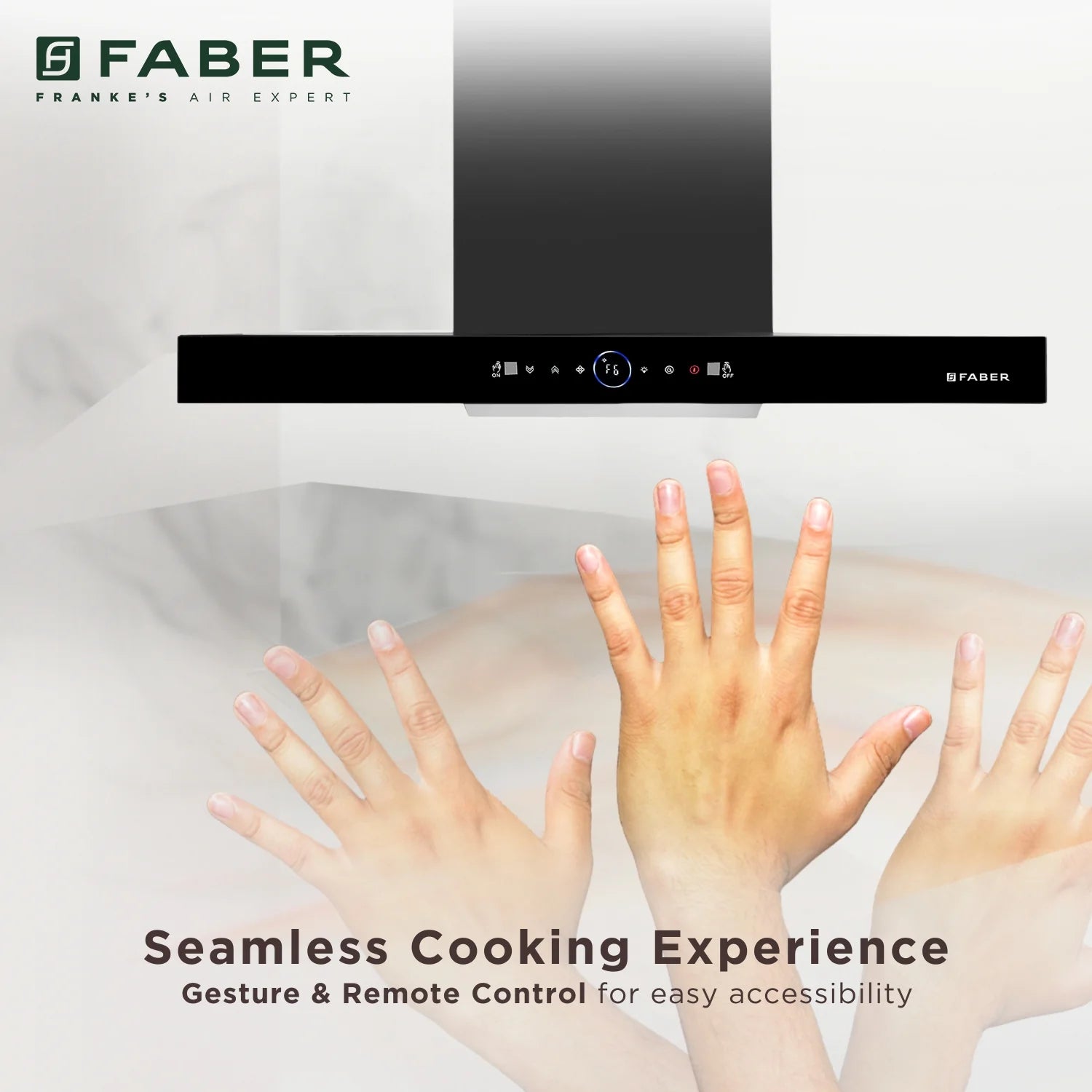Faber Chimney HOOD DAZZLE BLDC FL HC BK 90 Touch & Gesture with Remote control