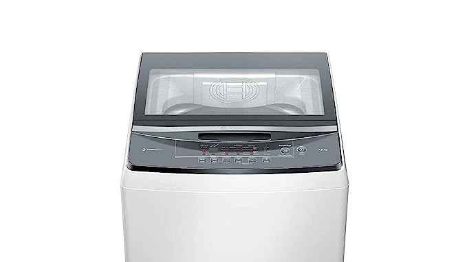 Bosch 7 kg Fully Automatic Top Loading Washing Machine (WOE704W1IN, White)