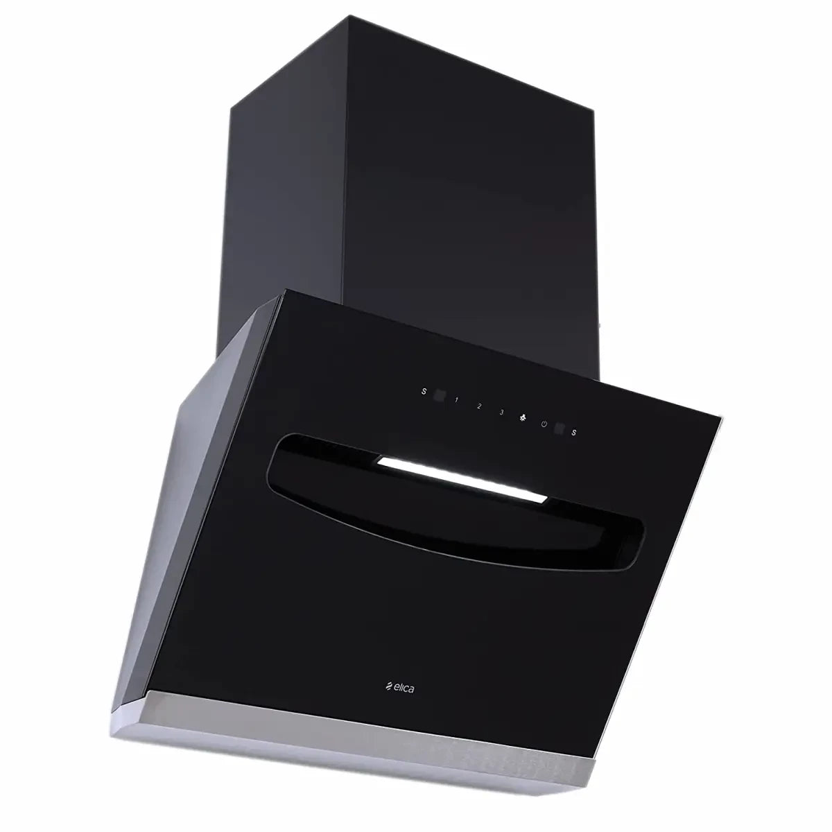 எலிகா 90 செ.மீ 1200 மீ3/மணி வடிகட்டி இல்லாத புகைபோக்கி (EFL-S907 HAC VMS, மோஷன் சென்சார் கட்டுப்பாடு, கருப்பு)