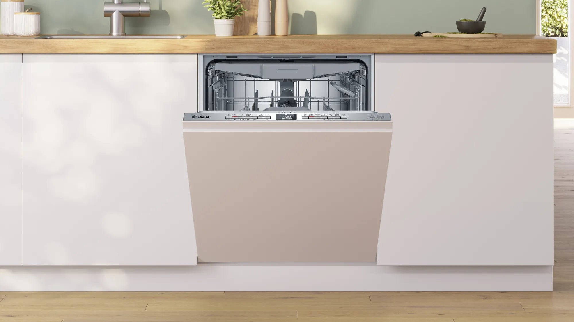 Bosch Serie | 6 Fully integrated in Built Dishwasher, 60 cm 15 Place Setting Dishwasher SMV6HMX00I (SMV6HVX00I)