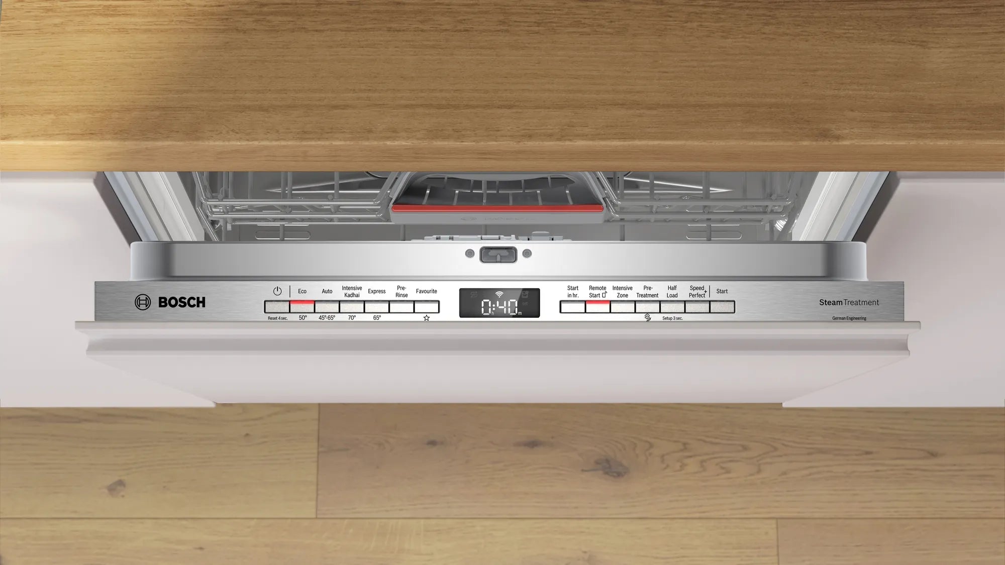 Bosch Serie | 6 Fully integrated in Built Dishwasher, 60 cm 15 Place Setting Dishwasher SMV6HMX00I (SMV6HVX00I)