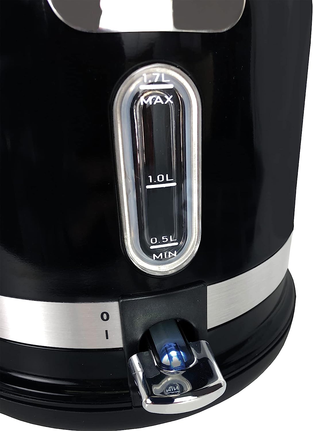 Ariete 2854B Moderna Cordless Electric Kettle, Stainless Steel Body, 1.7 Litre Capacity, Black