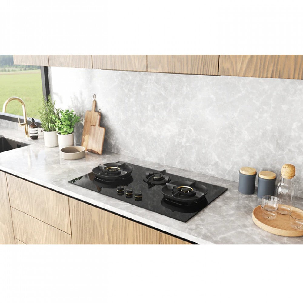 Electrolux 90Cm Ultimate Taste 300 BuiltIn Gas Hob with 3 Cooking Zone EHG9351BC