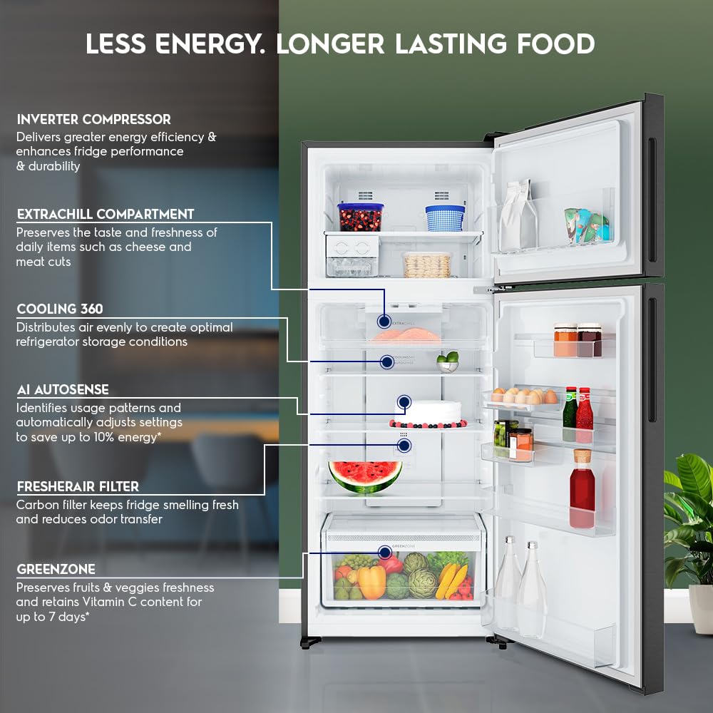 Electrolux ETM4302C-B: 431L Double Door Fridge with Advanced Cooling Tech