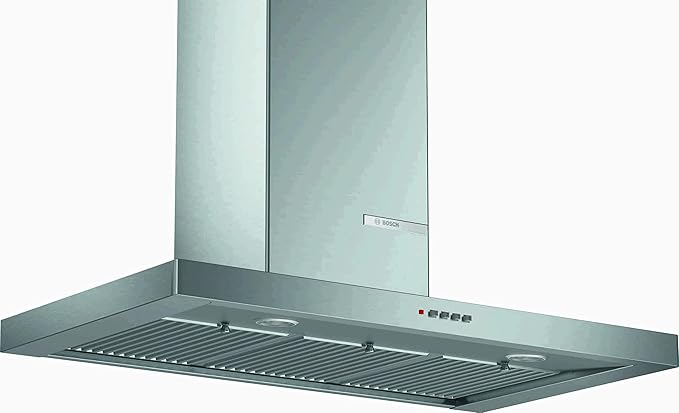 Bosch 90cm 800 m3/hr Chimney (DWB098D50I, 3 Baffle Filters, Steel/Grey)