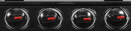 Kelvinator Gas Stove KGSGTR2044B Glass Top Black