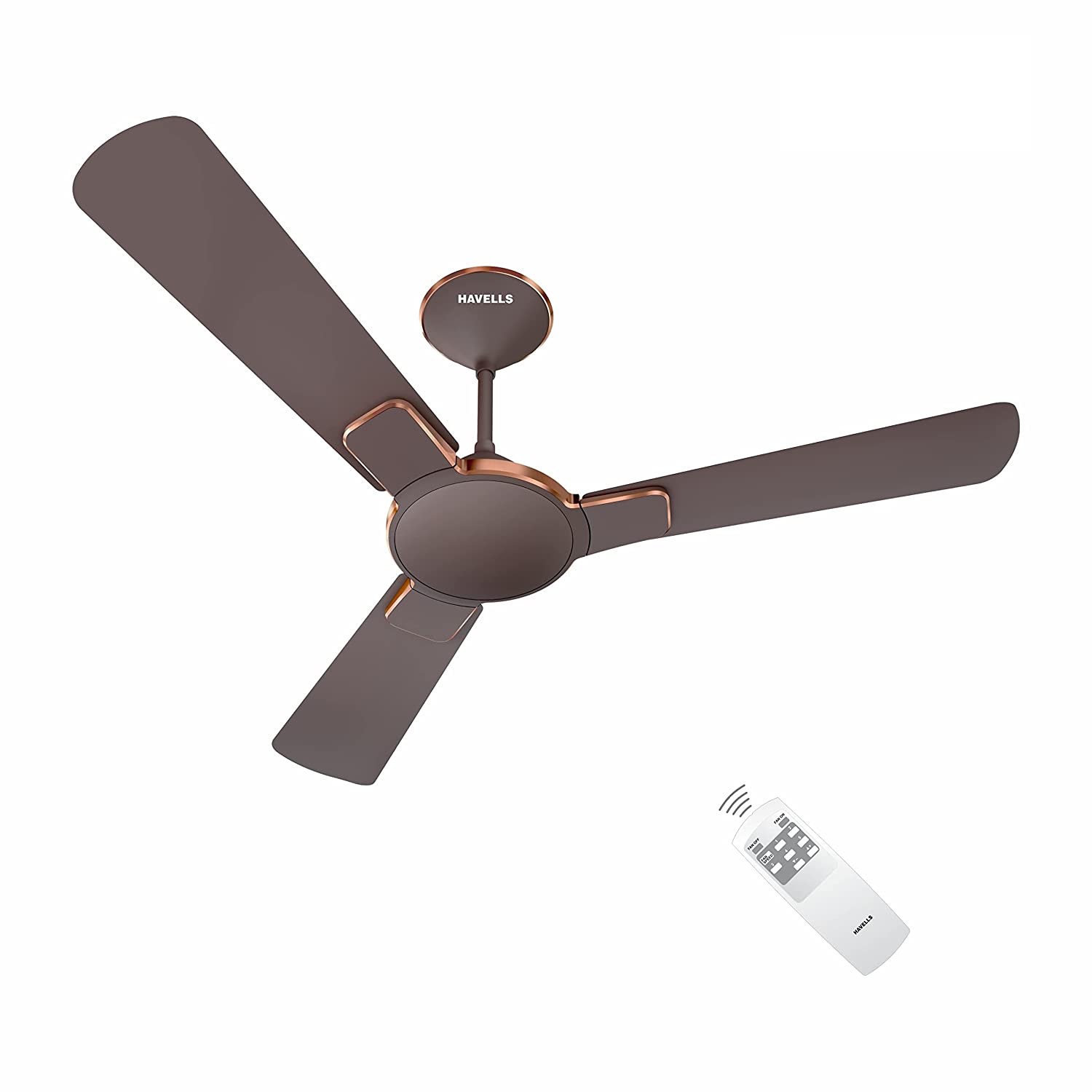 Havells Enticer 1200mm BLDC Brown LT Copper Ceiling Fan