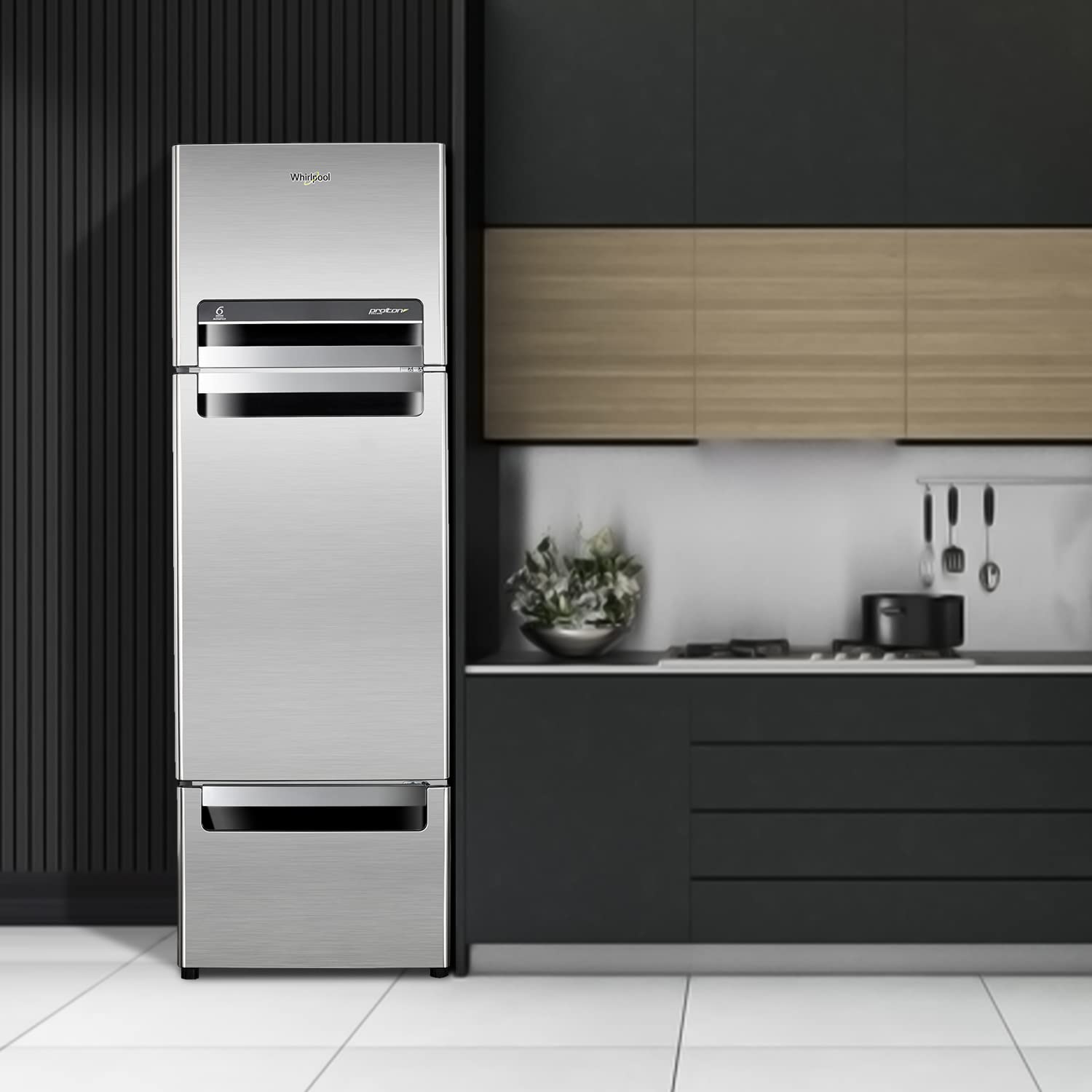 Whirpool  Refrigerator FP 263D PROTTON ROY 240lt German Steel