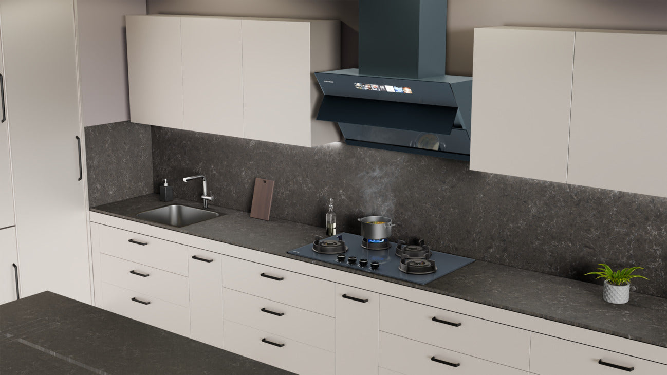 Hafele KALLISTO 490 90cm 4 Burner Built-in Gas Hob | Full Brass Burners