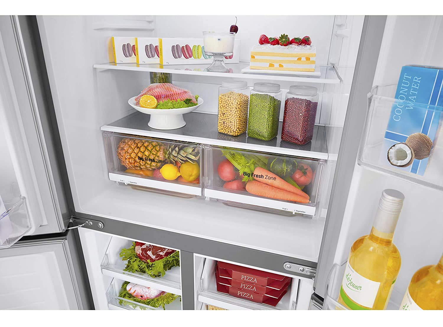 LG 594 L Frost-Free Inverter Linear Wi-Fi Side-By-Side Refrigerator (GC-B22FTLPL, Platinum Silver III, Hygiene Fresh+ | Door Cooling+)