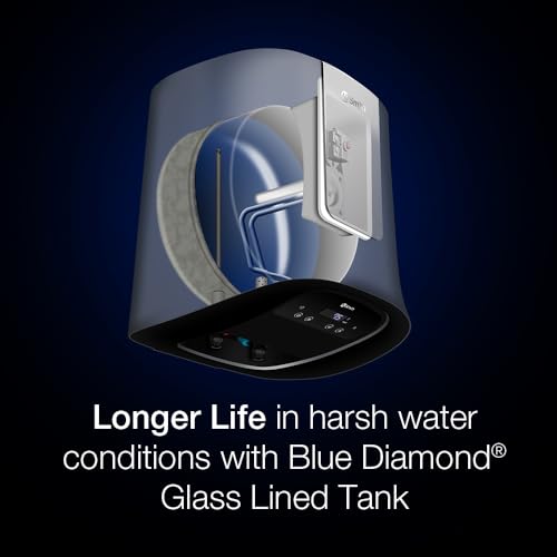 AO Smith HeatBot Wifi 25L Silver | Smart Storage Vertical Water Heater (Geyser) with Free Installation | Voice & Smart App Control | Personalised Modes & Scheduler | Digital Touch Display