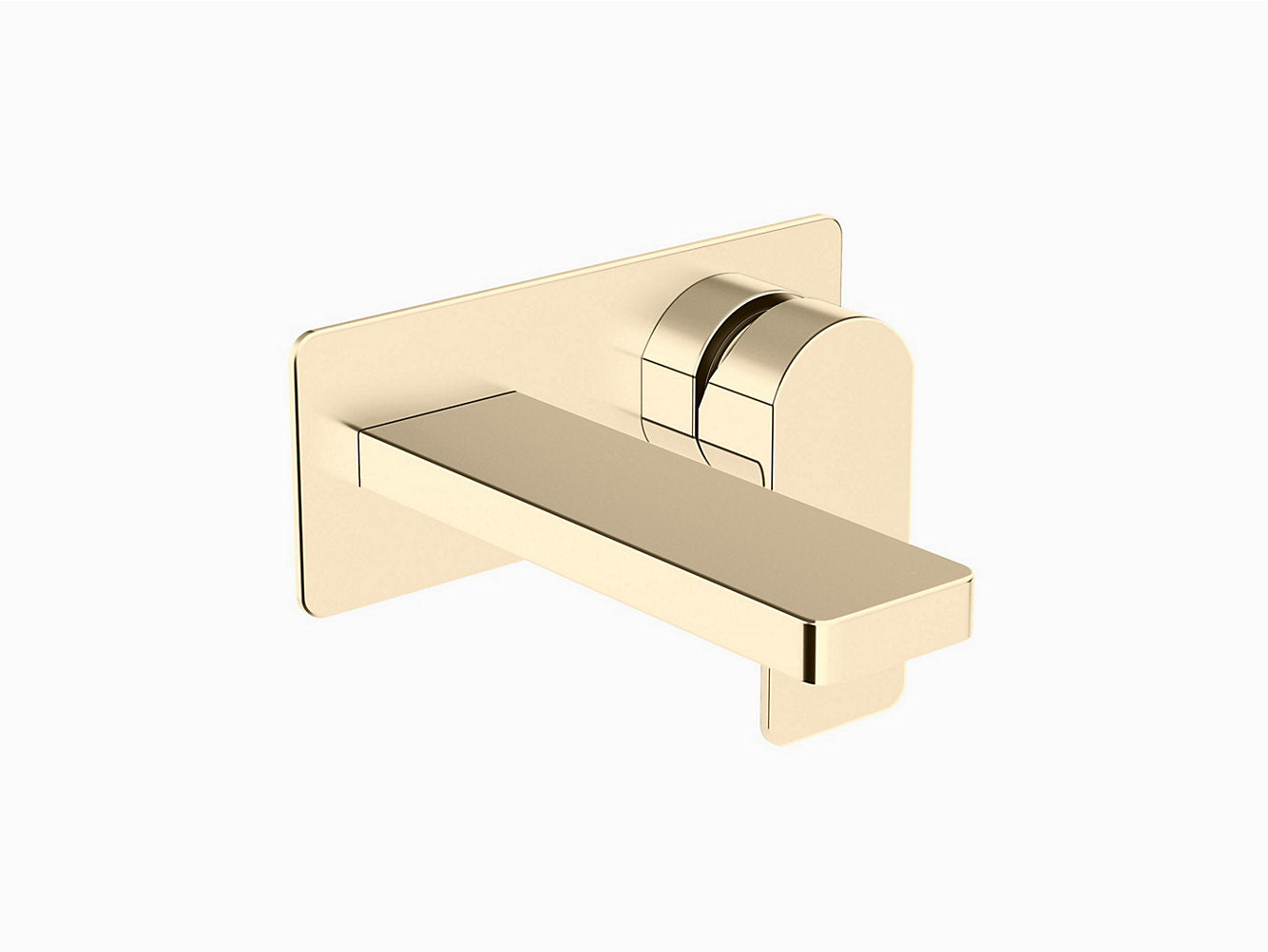 kohler K-23486IN-4ND-AF Wall mount single-control basin faucet trim in french gold