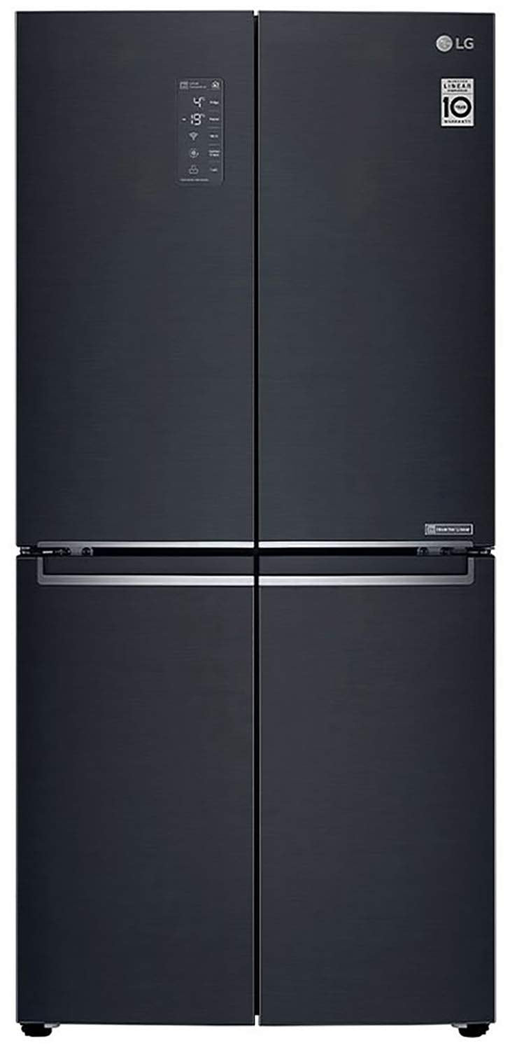 LG 594 L Frost-Free Inverter Linear Wi-Fi Side-By-Side Refrigerator (GC-B22FTQPL, Matte Black, Hygiene Fresh+ | Door Cooling+)