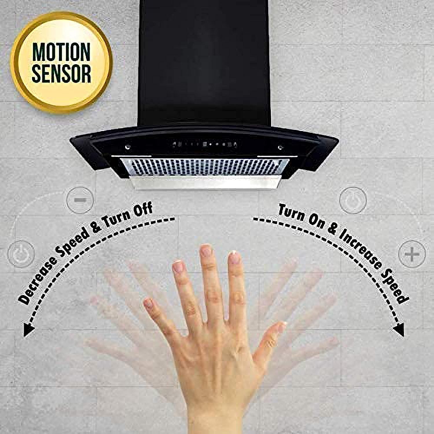 Elica 60 cm 1200 m3/hr Filterless Auto Clean Chimney (WDFL HAC TOUCH 606 MS)