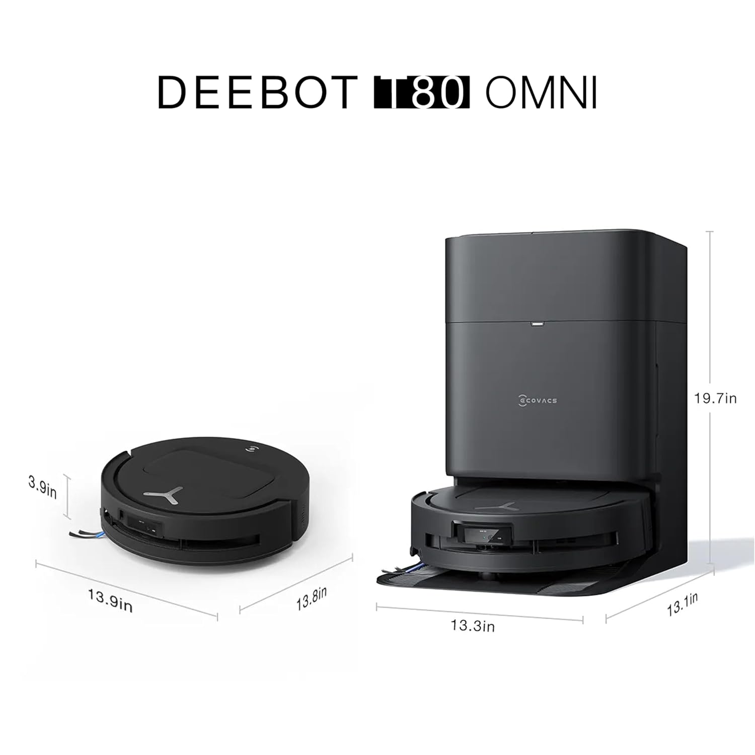 ECOVACS DEEBOT T80: 2-in-1 Robot Vacuum & Mop, 2025 New Launch, 18000 Pa, 6400 mAh