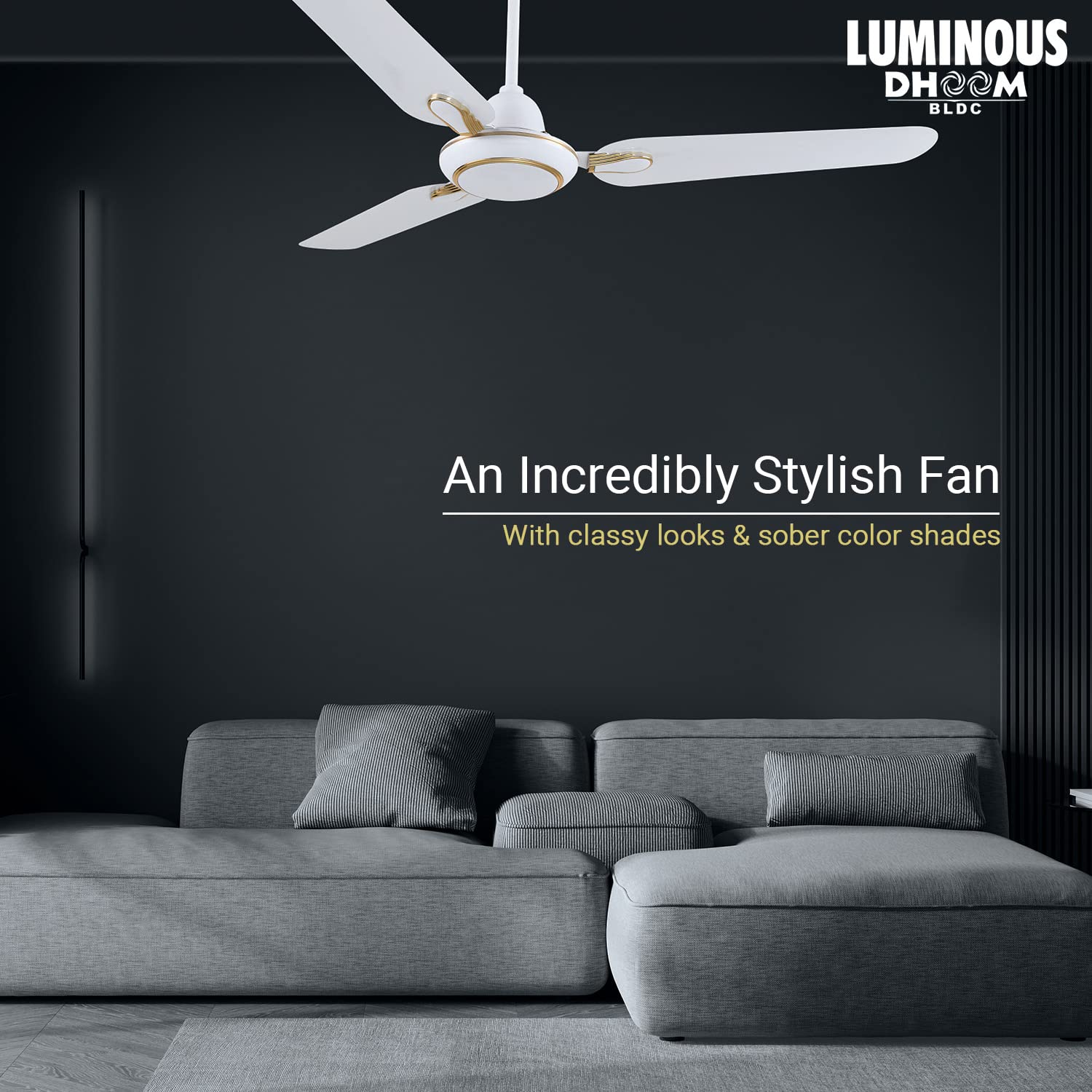 Luminous Dhoom BLDC 1200MM 35W Fan Mint White