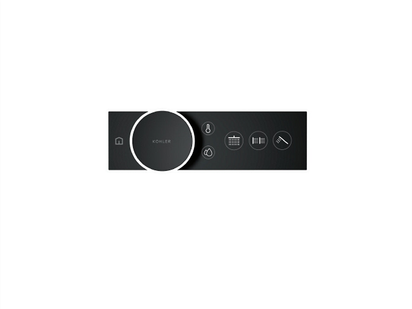kohler K-28214-BL Digital control 2-6 outlet in matte black